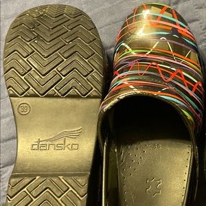 Danskos size 9 (39) multi color